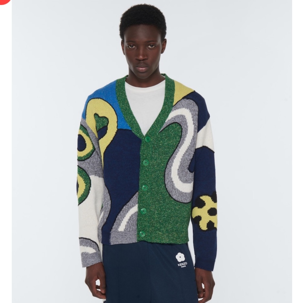 Kenzo
Jacquard cotton-blend cardigan